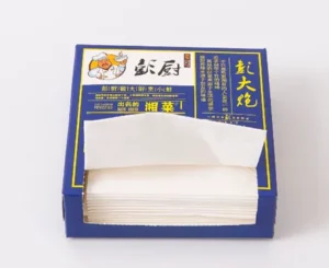 105 105 30 mm (250g white cardstock matte lamination) small square tissue box