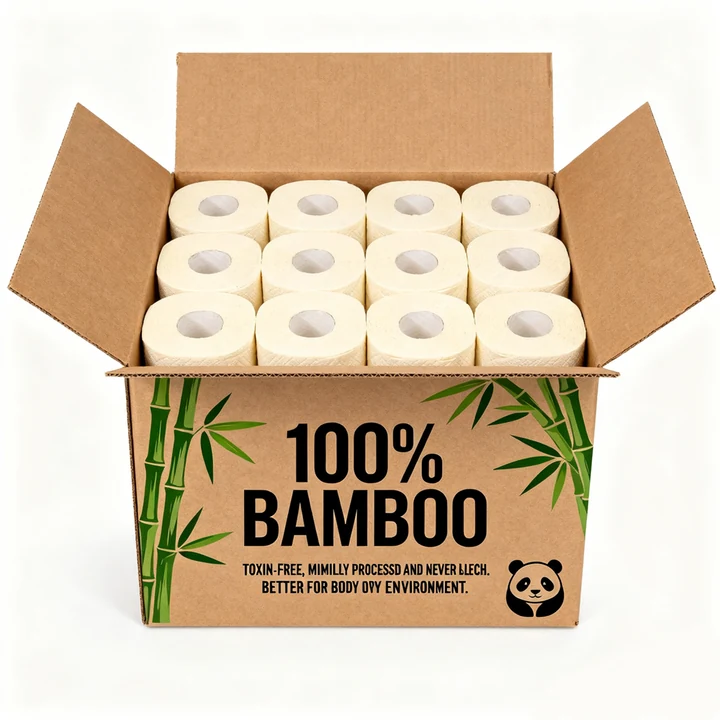 Biodegradable Bamboo Toilet Paper