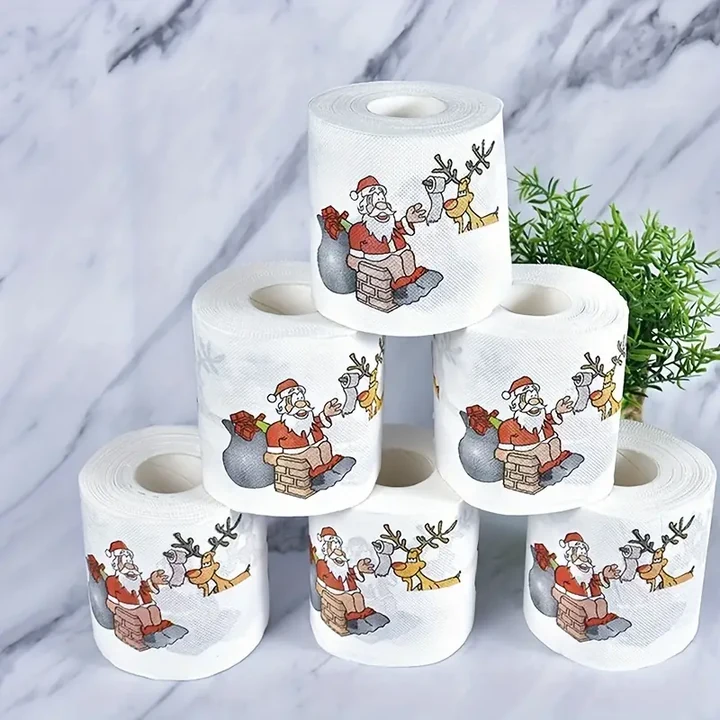 Christmas Printed Toilet Paper Christmas Printed Toilet Paper