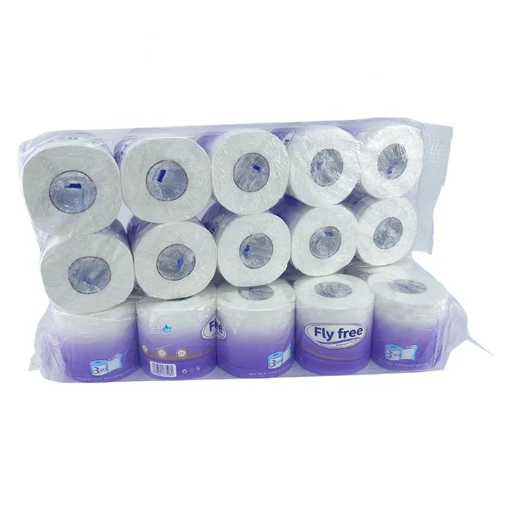 Rouleau de papier toilette souple avec logo personnalisé