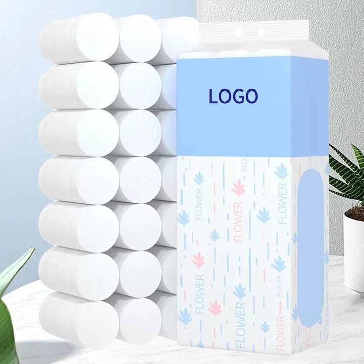 Rouleau de papier toilette « Virgin » avec logo personnalisé