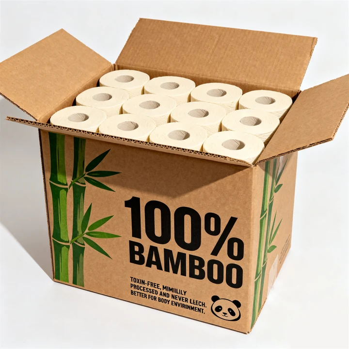 Premium Bamboo Toilet Tissue Roll Premium Bamboo Toilet Tissue Roll