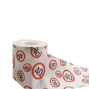 Rollo de papel higiénico decorativo estampado
