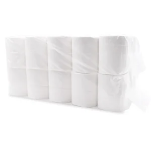 Rollo de papel higiénico de pasta de madera virgen estampado