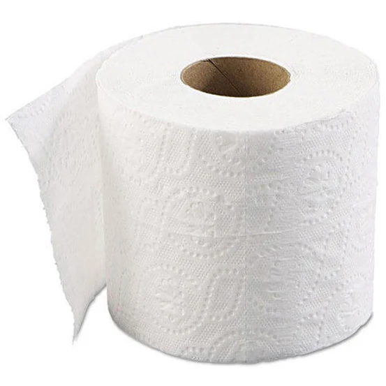 Rouleau de papier toilette en pâte à papier recyclée