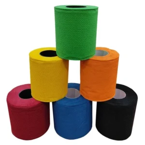 Rollos de papel higiénico de color liso (OEM)